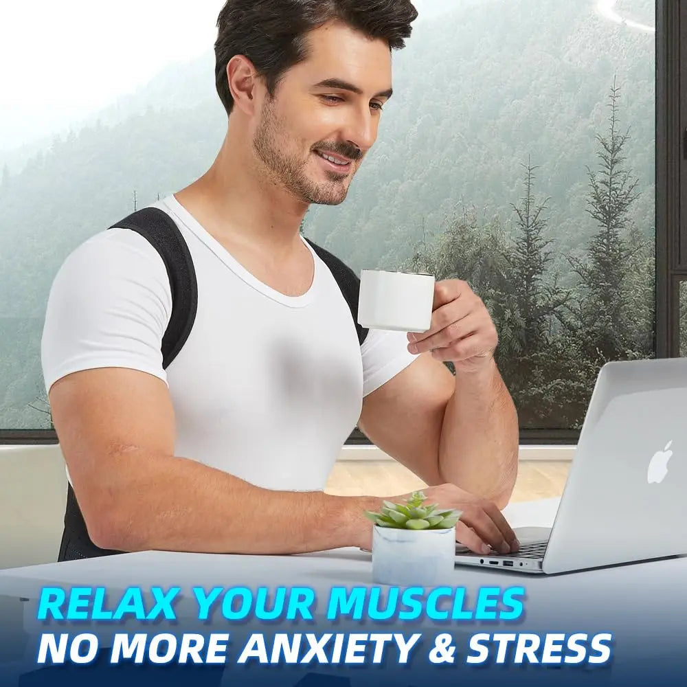 Full Back Posture Corrector Brace – Adjustable Shoulder Straightener for Upper & Lower Back Support