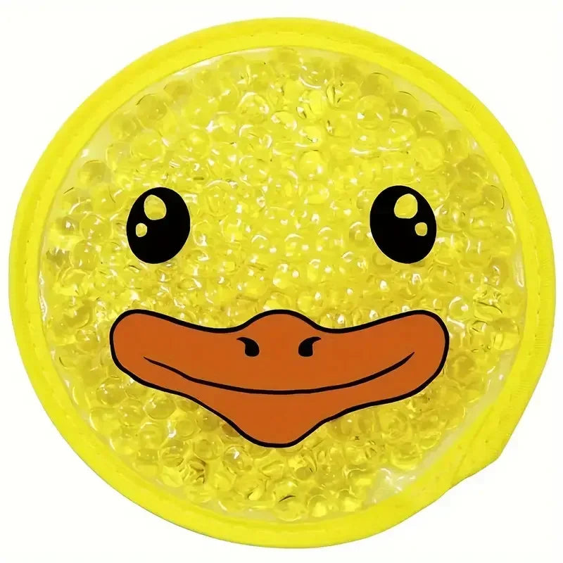 Reusable Cartoon Gel Ice Pack – Cute Dual Hot & Cold Compress for Elbow, Knee, Toothache & First Aid
