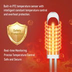 Red Light Therapy Hooded Shawl – 3-Gear Heat & Massage