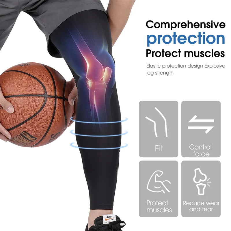 WEST BIKING Summer Cycling Leg Compression Sleeves – Quick-Dry Anti-UV Knee Protection for Running & Basketball
