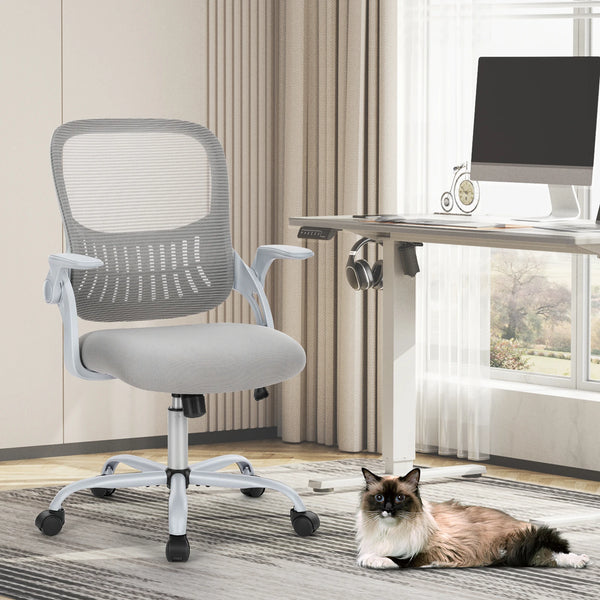 JHK Ergonomic Mesh Office Chair – Adjustable Height Rolling Swivel Gaming Chair with Wheels for Home & Work
