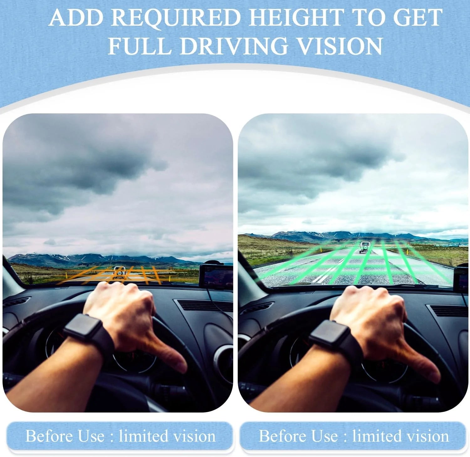 HEALTENCE Memory Foam Car Seat & Office Cushion – Waist & Lumbar Support