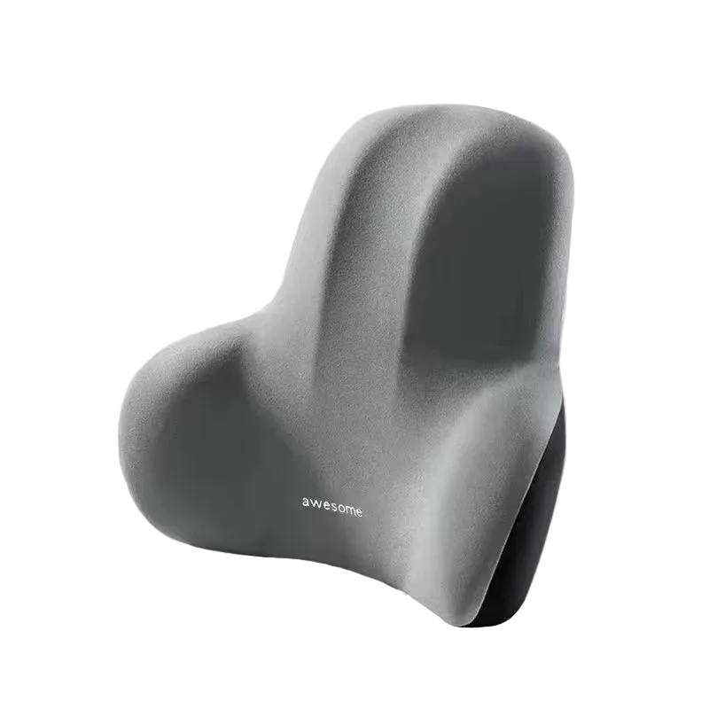 HEALTENCE Memory Foam Office Chair Cushion – Lumbar Support for Back Pain Relief