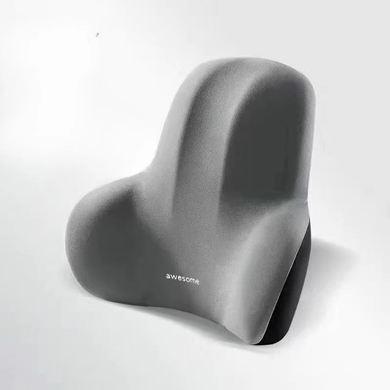 HEALTENCE Memory Foam Office Chair Cushion – Lumbar Support for Back Pain Relief