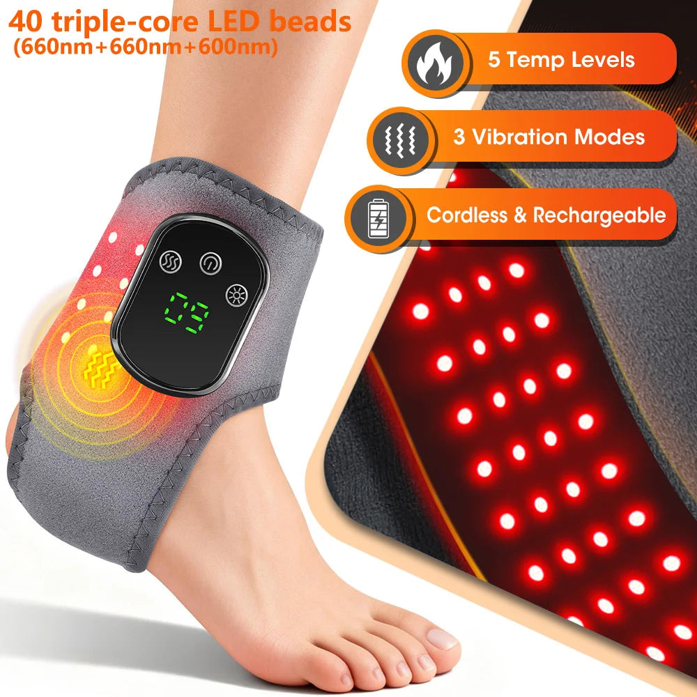 Electric Foot & Hand Massager – Vibrating & Heating Ankle & Wrist Joint Portable Relaxation Device