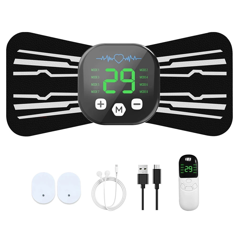 EMS Neck & Shoulder Massager – Portable TENS Pulse Therapy Device