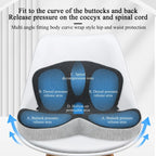 HEALTENCE Memory Foam Car Seat & Office Cushion – Waist & Lumbar Support