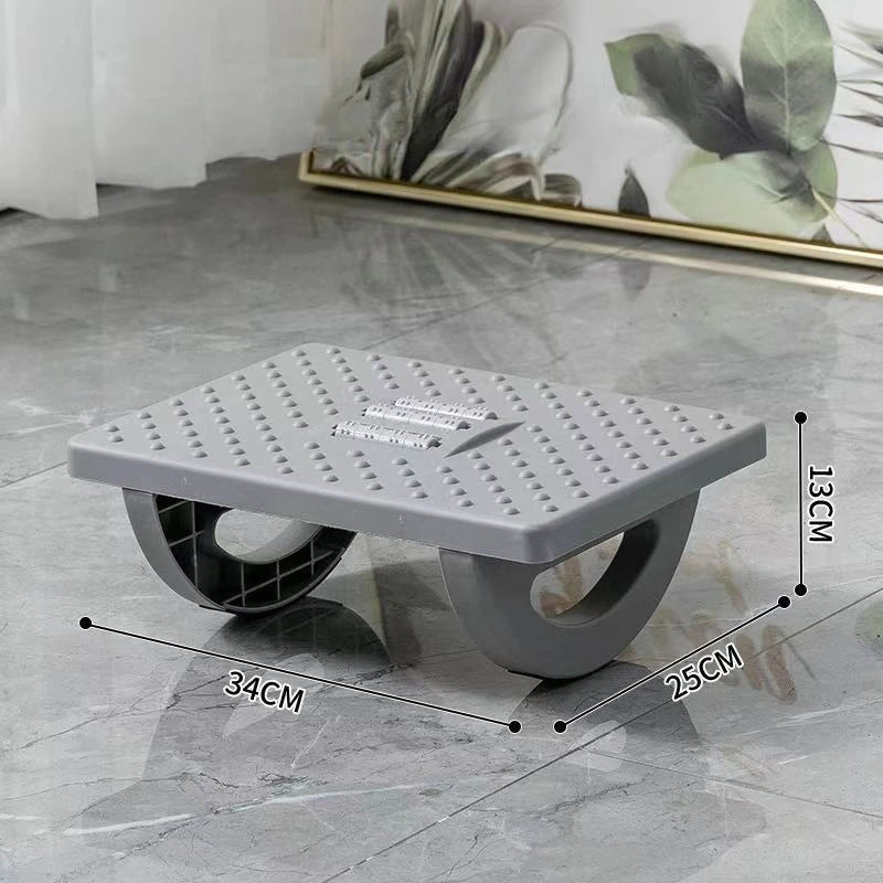 Portable Under Desk Footrest – Ergonomic Rocker Balance Board Foot Stool for Home & Office