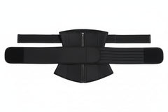 Adjustable Neoprene Waist Trainer – Double Belt Corset with Zipper for Tummy Control