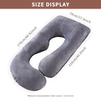 G-Shape Full Body Pregnancy Pillow with Removable Cover