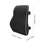 HEALTENCE Memory Foam Lumbar Back Cushion – Ergonomic Car & Office Support