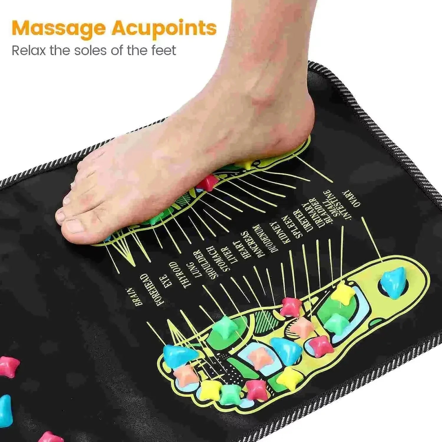 Acupressure Foot Reflexology Massage Pad – Health Care Walking Pressure Pad for Foot Massager