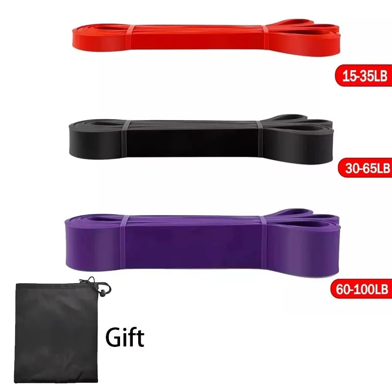 Resistance Bands – Elastic Exercise Bands for Home Yoga, Gym & Power Pull-Up Assist Bodybuilding