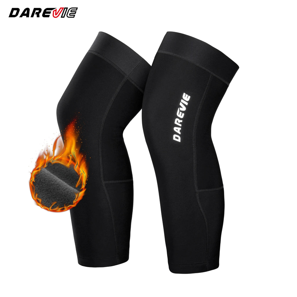 DAREVE Cycling Leg Warmers Winter Keep Thermal Anti Slip Cycling Leg Man Anti UV Moisture Wicking Quick Dry Cycling Leggings