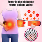 Heating Back Brace for Lower Back Pain Relief – Adjustable Magnetic Therapy Lumbar Support Belt - Heated Waist Wrap for Sciatica