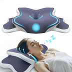 Memory Foam Pillow Cervical Pillow Neck Pain Relief Contour Ergonomic Orthopedic Neck Support for Side Back Stomach Sleeper Gift