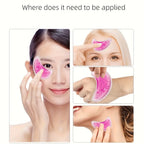 3-Piece Eye & Lip Gel Ice Pack Set – Flexible Reusable Cold Compress for Cosmetic Injuries & Lip Surgery