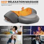 Electric Neck Massager Cervical Pillow – Hot Compress Heating & Vibration for Neck, Shoulder & Back Traction