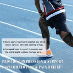 BraceTop Full Leg Compression Sleeves – Long Knee Brace & Leg Support for Basketball, Football & Knee Pain Relief