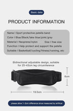 Patellar Tendon Knee Support Strap – Shock Absorption Brace & Sleeve