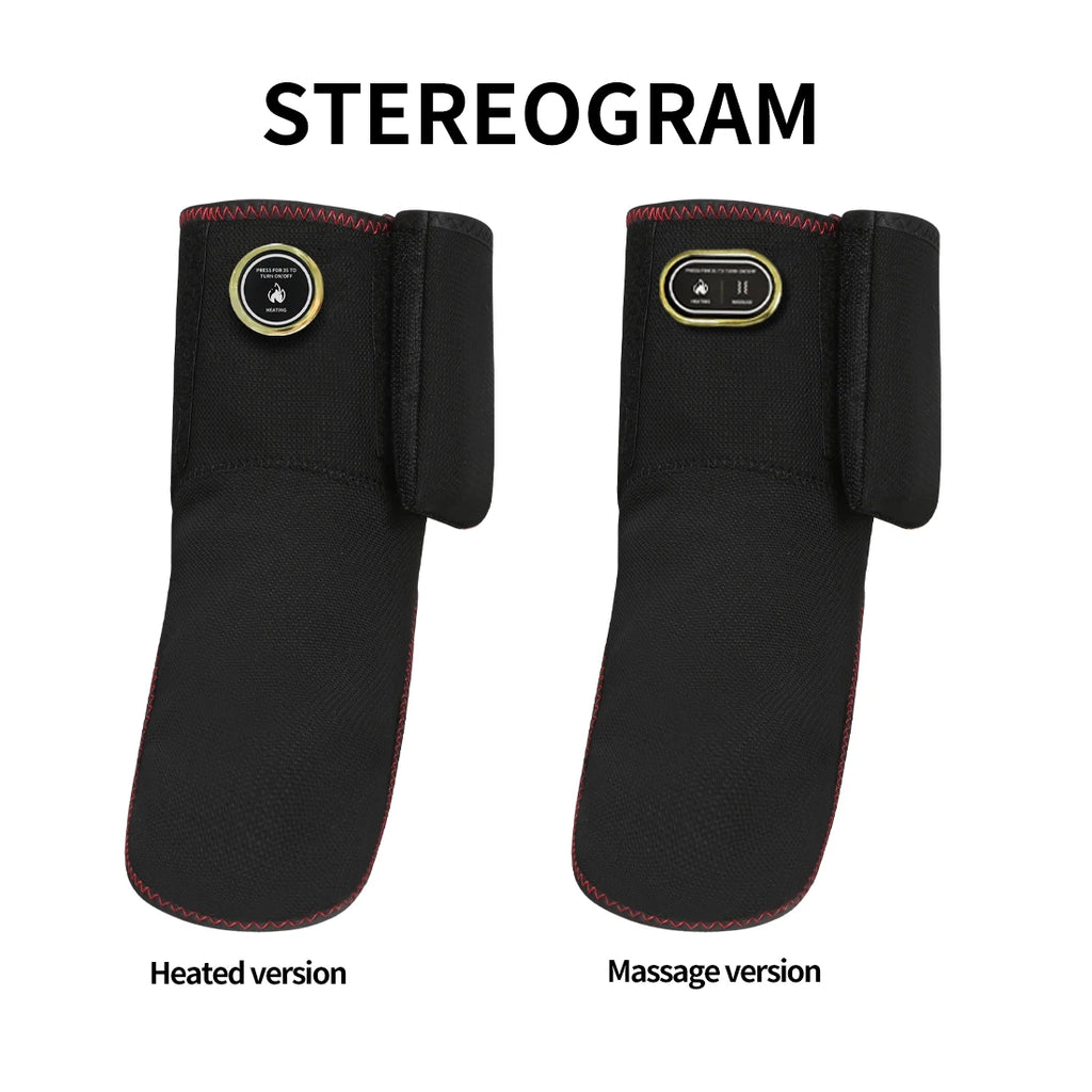 Wireless Ankle Heating Pad Electric Vibration Massage Heated Foot Hand Wrap for Wrist Ankle Rechargeable Heating Wristband Brace