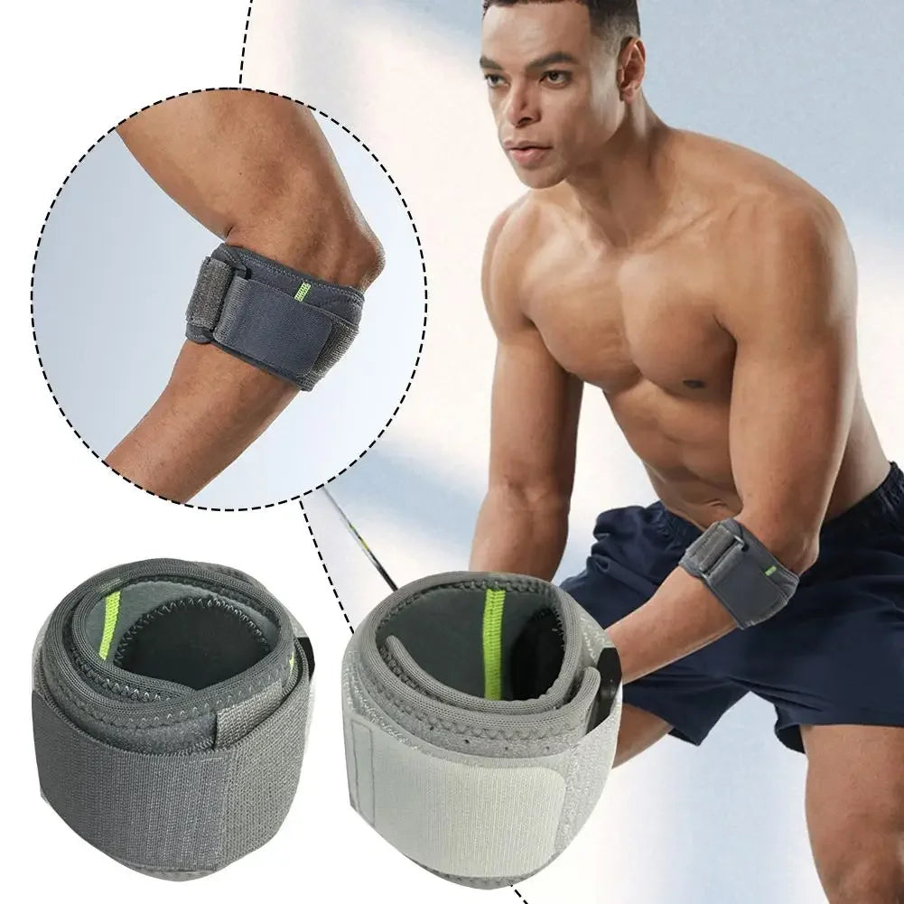 Tennis & Golfer's Elbow Forearm Strap – Tendonitis Compression Pad Brace