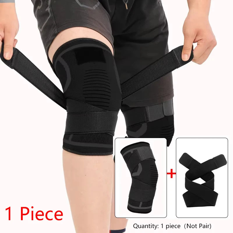 Nylon Sport Knee Brace – Joint Compression Support for Running, Fitness, Weightlifting, Cycling & Basketball