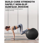 Yoga Balance Ball – Anti-Burst Pilates Exercise Ball for Home Fitness, Pregnant Women & Rehabilitation (55/65/75/85cm)