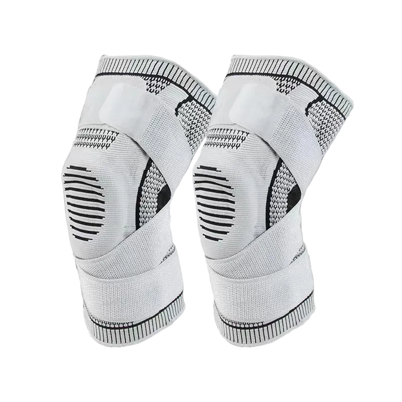 Medical 3D Silicone Knee Brace – Compression Sleeve with Patella Gel Pads & Side Stabilizers (1 Pair)