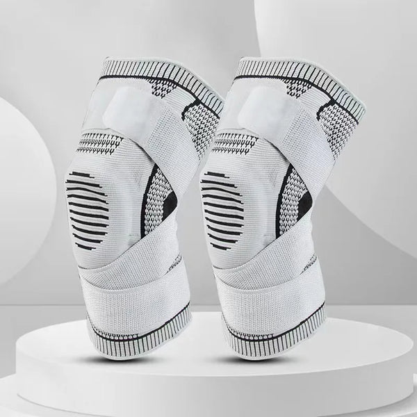 Medical 3D Silicone Knee Brace – Compression Sleeve with Patella Gel Pads & Side Stabilizers (1 Pair)