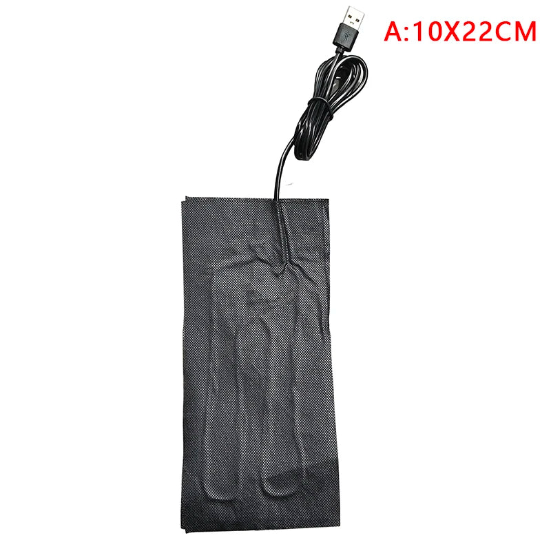 USB Carbon Fiber Heating Pad – Fast-Heating Infrared Body Warmer Electric Winter Heat Mat in 7 Sizes