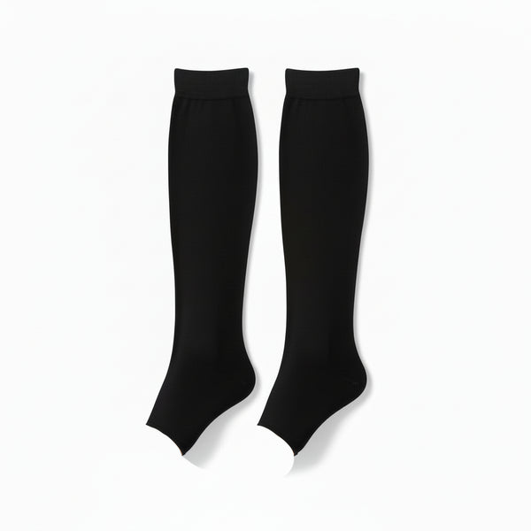 Medical Compression Socks – Toeless Varicose Vein Prevention Support Hose for Women & Men S-XXL