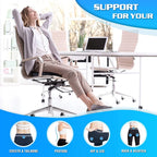 HEALTENCE Memory Foam Coccyx Seat Cushion – U-Shaped Ergonomic Support