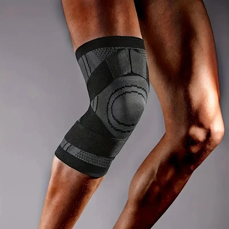 High-Elastic Compression Knee Brace – Adjustable Strap Joint Support for Weightlifting & Fitness