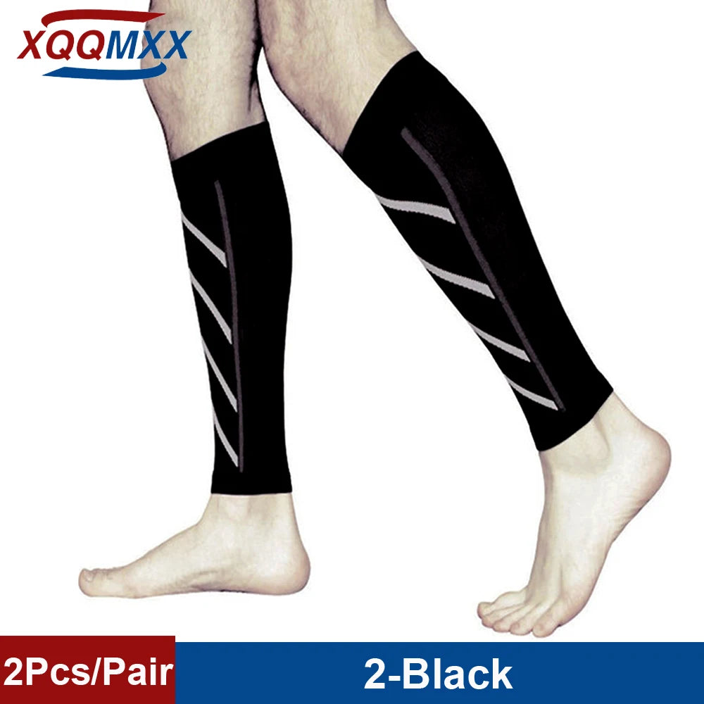 1Pair Sport Compression Calf Sleeves for Men & Women (20-30mmhg) - Footless Compression Socks for Shin Splints Running Cycling