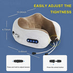 HEALTENCE 3D Shiatsu Neck Massager – U-Shaped Vibrating Pillow