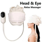 Electric Head & Eye Massager – Air Pressure, Graphene Heating & Hot Compress for Sleep & Stress Relief