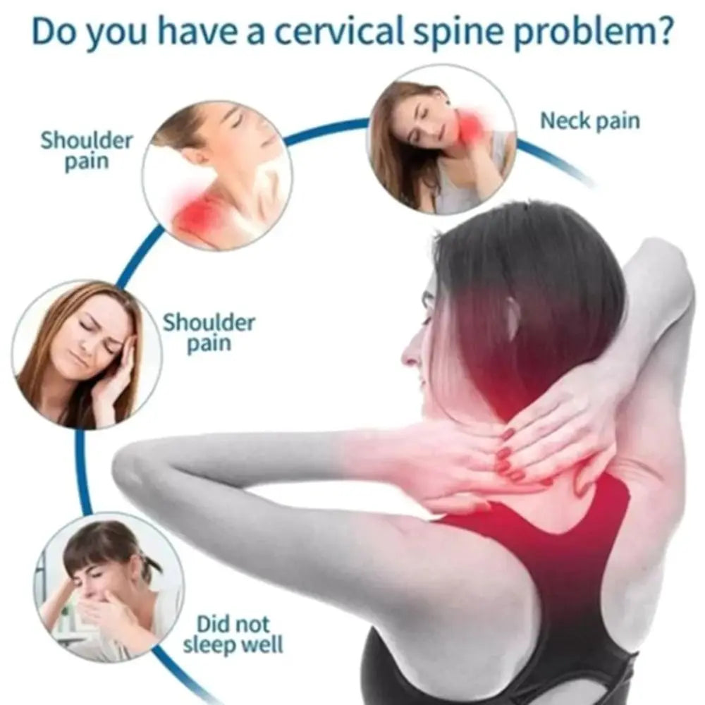 Cervical Traction Pillow – Orthopedic Neck Stretcher for Home Pain Relief