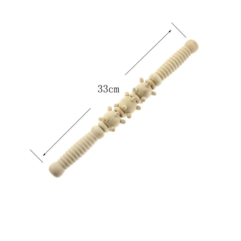 33CM Therapy Acupressure Myofascial Release Body Treatment Back Neck Self Relaxation Muscle Massage Roller Stick Tool