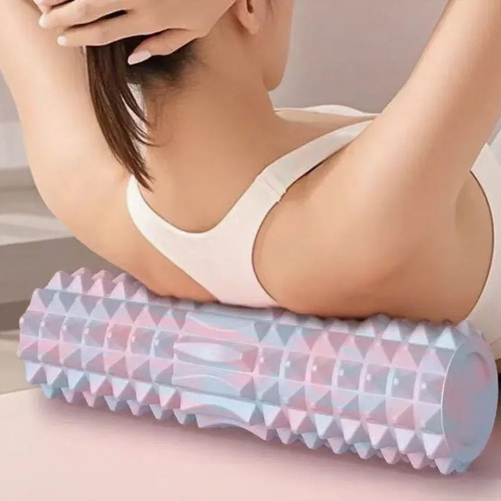 3-Piece Home Massage Set – Spiky Massage Ball, Massage Roller & Foam Roller Shaft for Full Body Relief