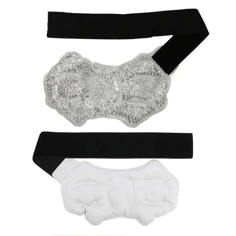 Ankle/Sports Foot Ice Pack - Hot & Cold Gel Pack with Adjustable Stand for Myofascial & Feet - Microwaveable, Freezable & Reusab