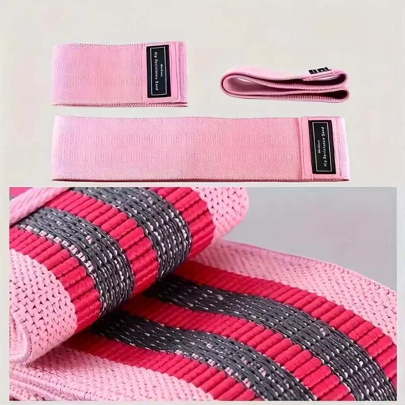 Fabric Resistance Hip Booty Bands Glute Thigh Elastic Workout Bands Squat Circle Stretch Fitness Strips Loops Yoga Gym Equipment