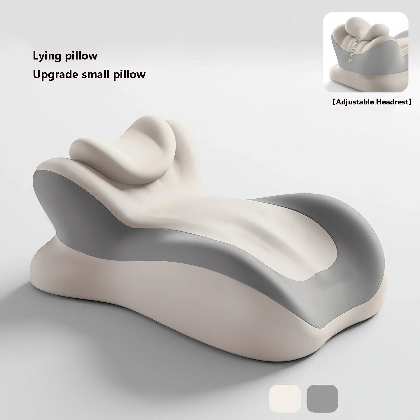 Wedge Memory Foam Pillow – Ergonomic Neck & Back Support