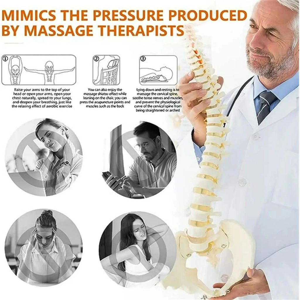 Cervical Traction Device & Neck Stretcher – Trigger Point Massager Tool for Neck & Shoulder Support
