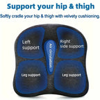HEALTENCE 3-Zone Memory Foam Lumbar Cushion – Ergonomic Posture Support