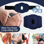 Reusable Knee Ice Pack Wrap – Adjustable Cold Compress Gel Therapy Pad for Knee Pain & Sports Injuries