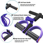 Four-Tube Pedal Tensioner – Multi-Functional Fitness Elastic Band & Tension Rope for Yoga & Abs