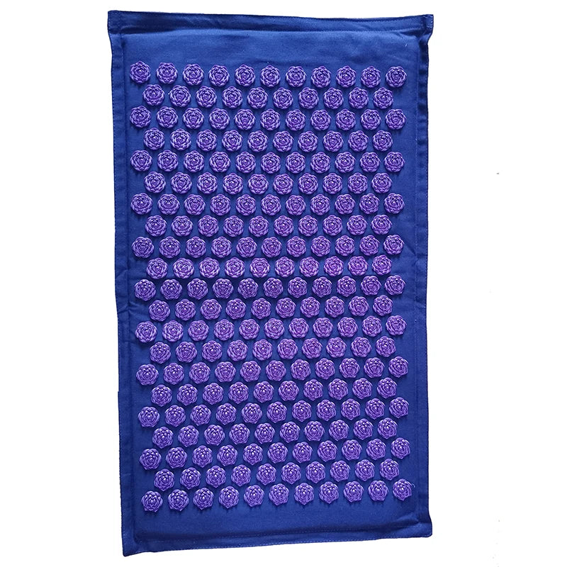 Nature Linen Coconut Palm Acupressure Yoga Mat – Lotus Spike Mat with Bag & Pillow Cushion (74x44cm)
