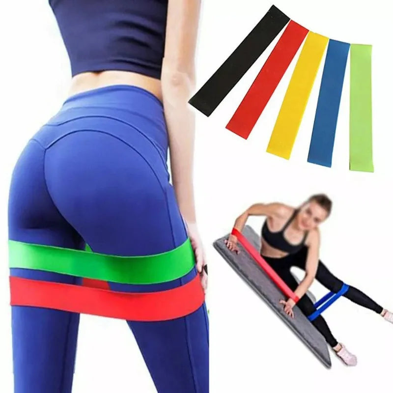 TPE Yoga Resistance Bands – Colorful Elastic Bands for Home Fitness, Pilates & Strength Training