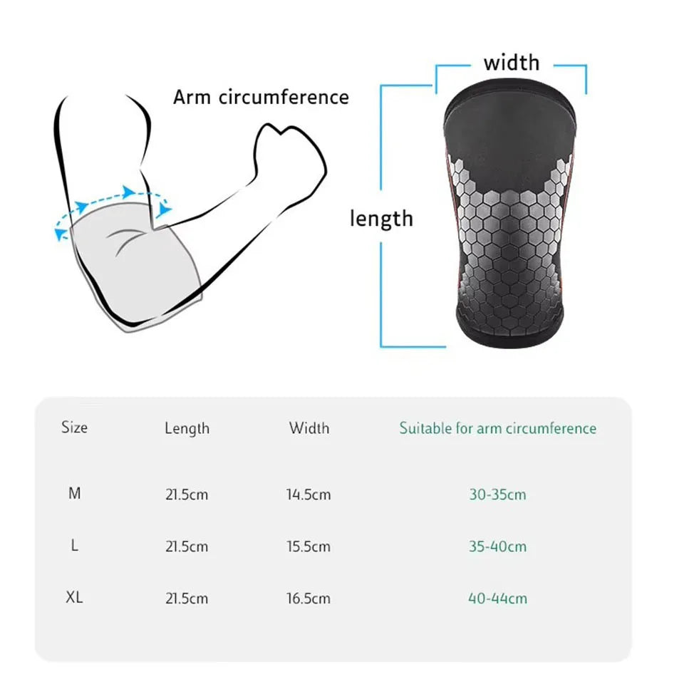 7mm Neoprene Compression Sleeves (Pair) – Knee & Elbow Support for Heavy Lifting